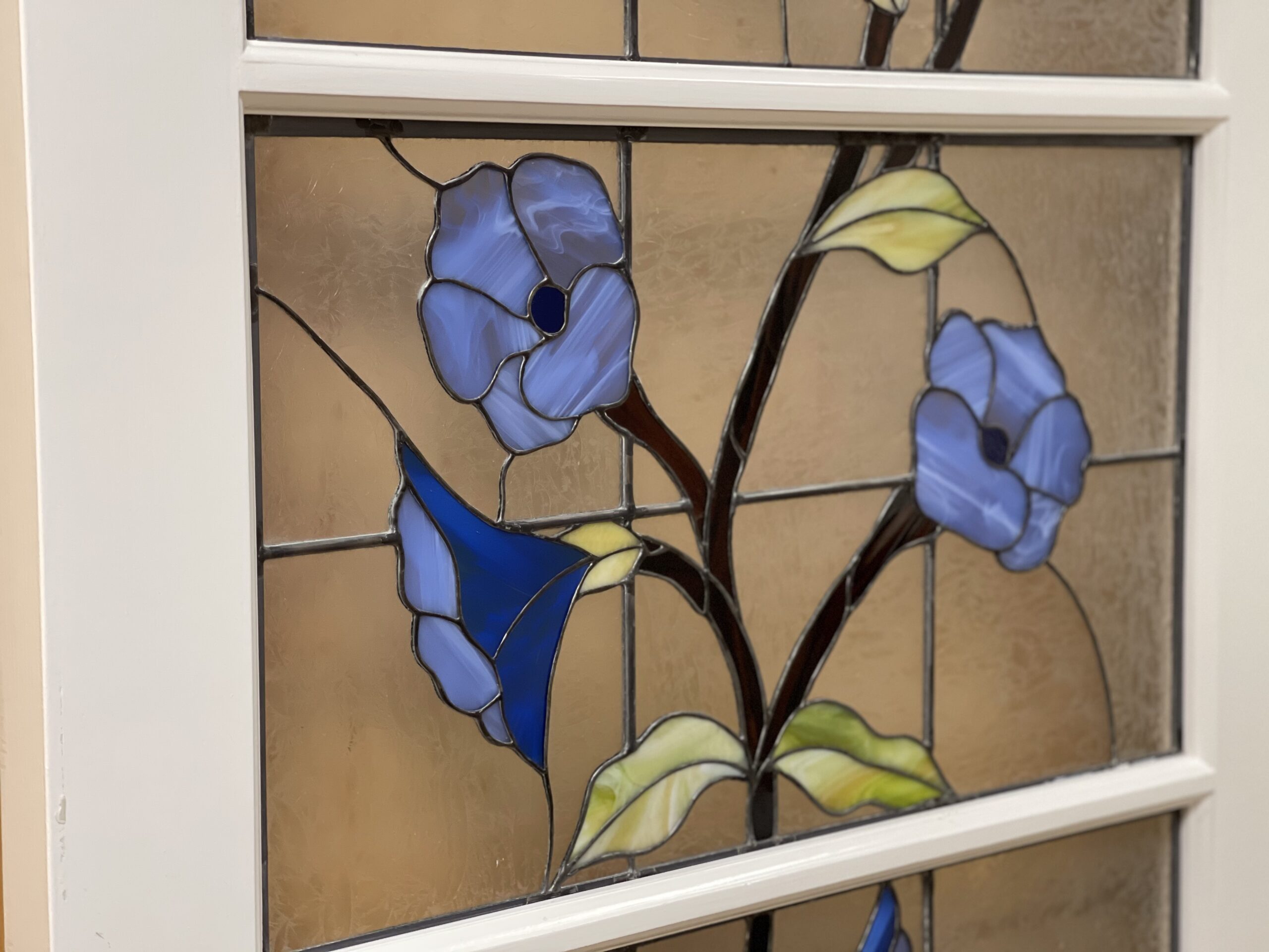 stained glass flower door